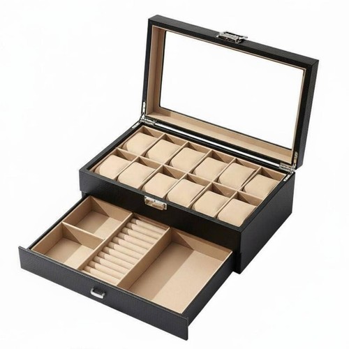 Watch and jewelry box - jewelry, padded