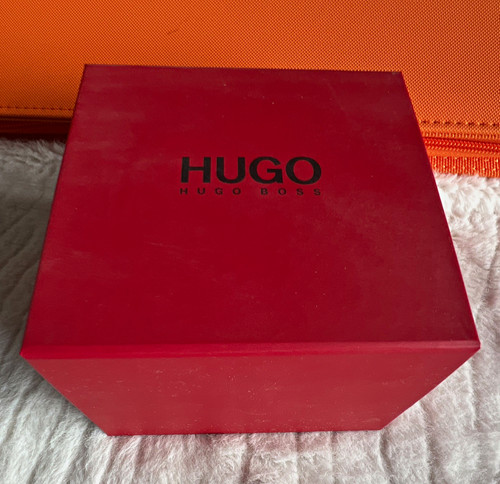 Hugo red single watch - red,
